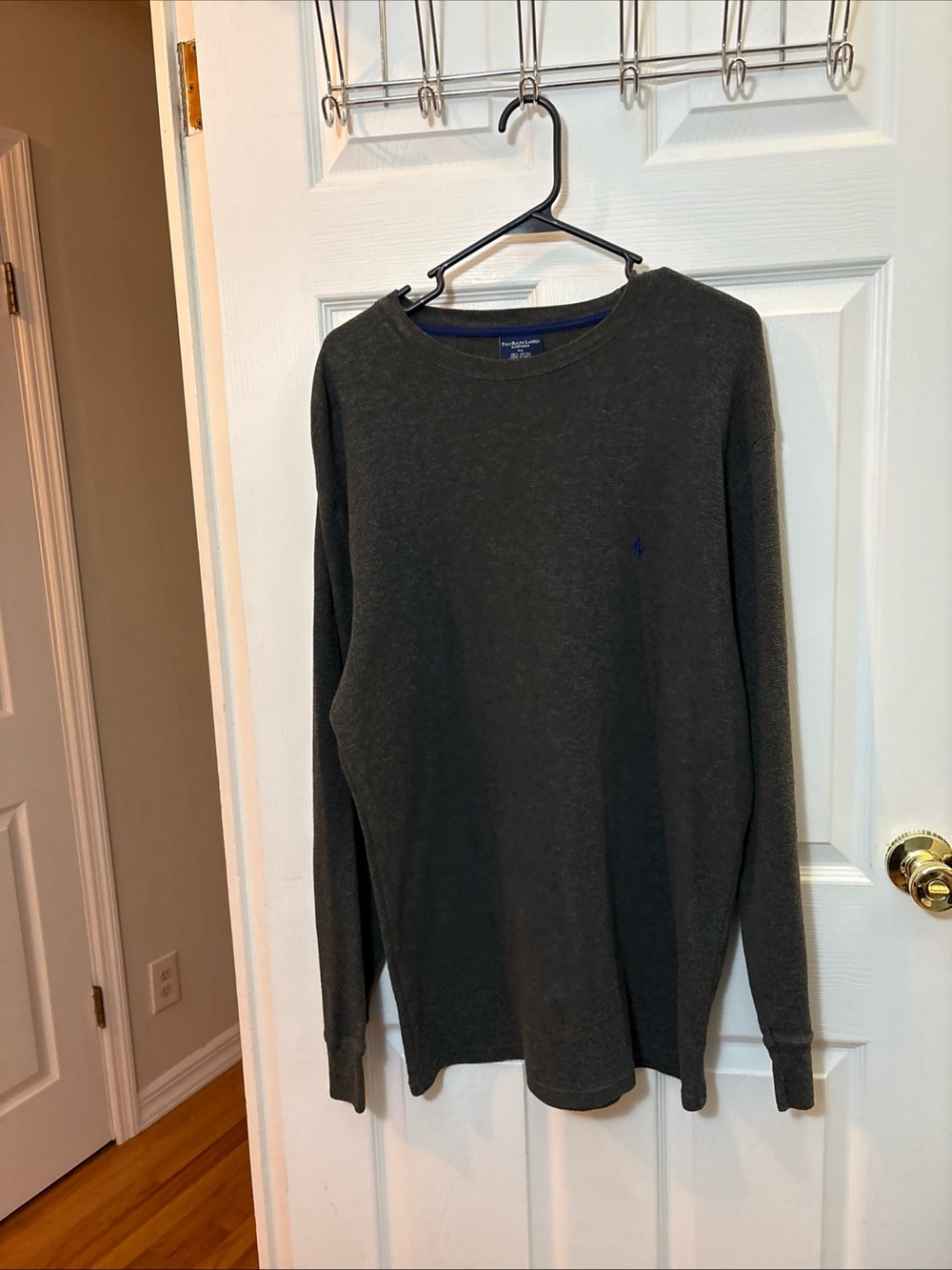 Polo by Ralph Lauren Dark Charcoal Crewneck Sweatshirt with Navy Pony